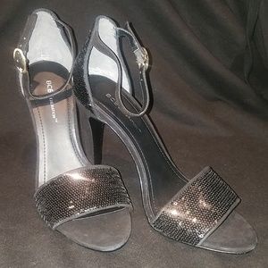 Black Sequin Heels